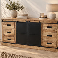 Dressoir Bilbao/ Lotte mangohout 160 cm  - Leverbaar medio december 