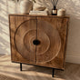 Dressoir Altea carved 80 cm mangohout moreno - Leverbaar medio oktober