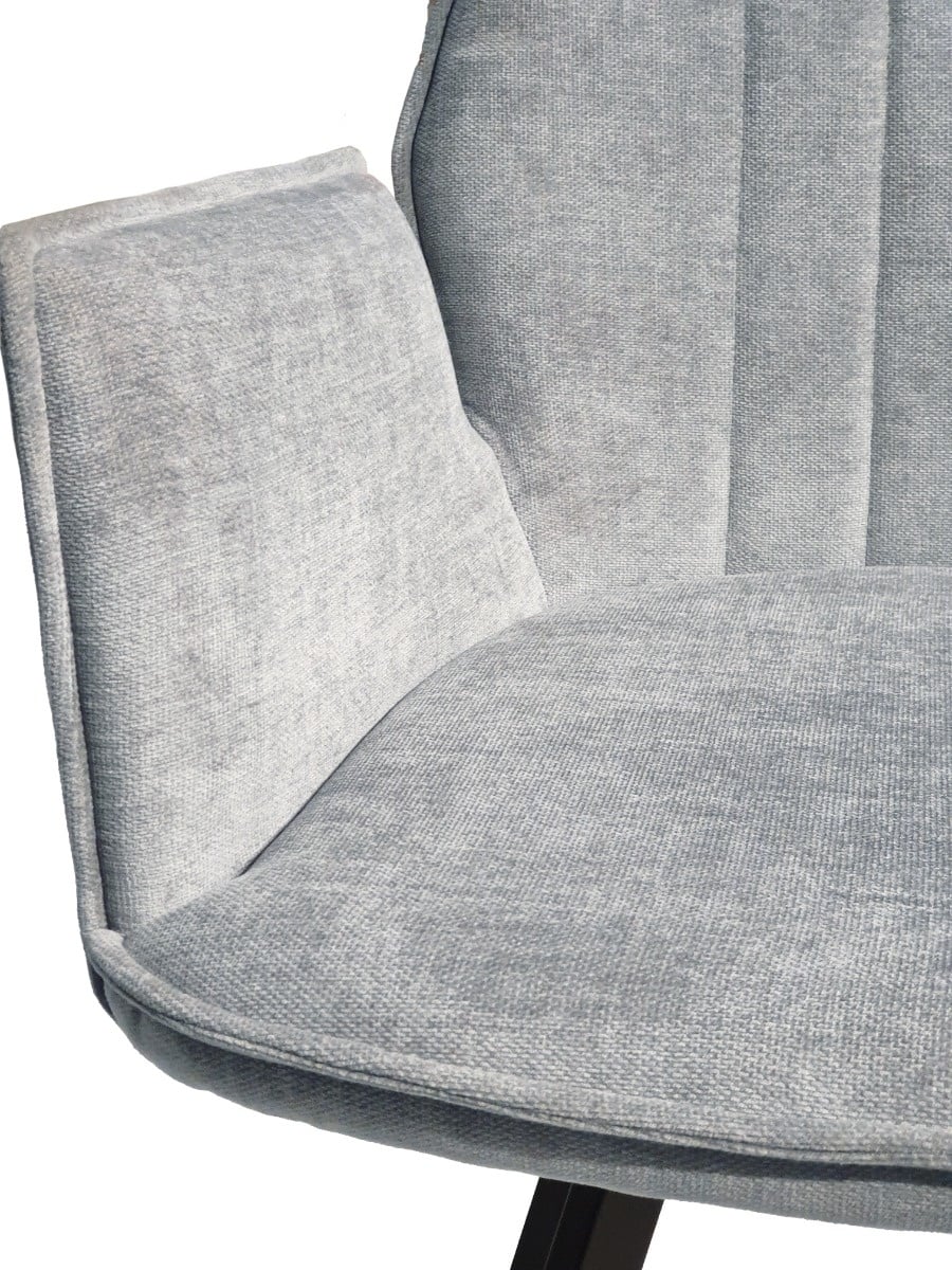 Eetstoel Louise - draaibaar, 2 kleuren beige/grey