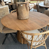 Ronde eettafel Cadiz 130 cm - houten poot
