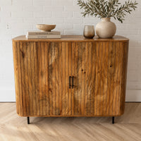 Dressoir Ribbel | Mangohout | 110 cm