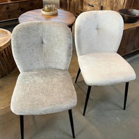 Eetkamerstoel Bobby - Teddy taupe/ White 