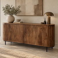 Dressoir Pedrera retro 150 en 180 cm mangohout 