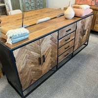 Dressoir visgraat 210 mangohout Remi 