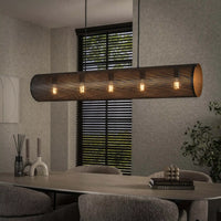 Hanglamp Tubon Mesh 5-lichts / Artic zwart