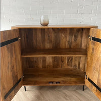 Dressoir Ribbel | Mangohout | 110 cm