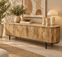 TV Meubel Pedrera 170 cm natural mangohout ribbel