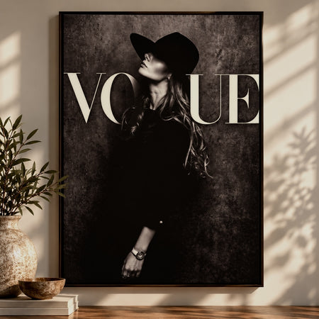 Schilderij | Vrouw Vogue | 105 x 70 cm  
