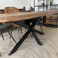 Eettafel deens ovaal mangohout moreno 160 t/m 220 cm