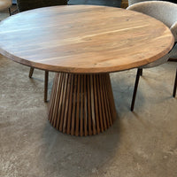 Ronde Eettafel acaciahout 120 en 140 cm