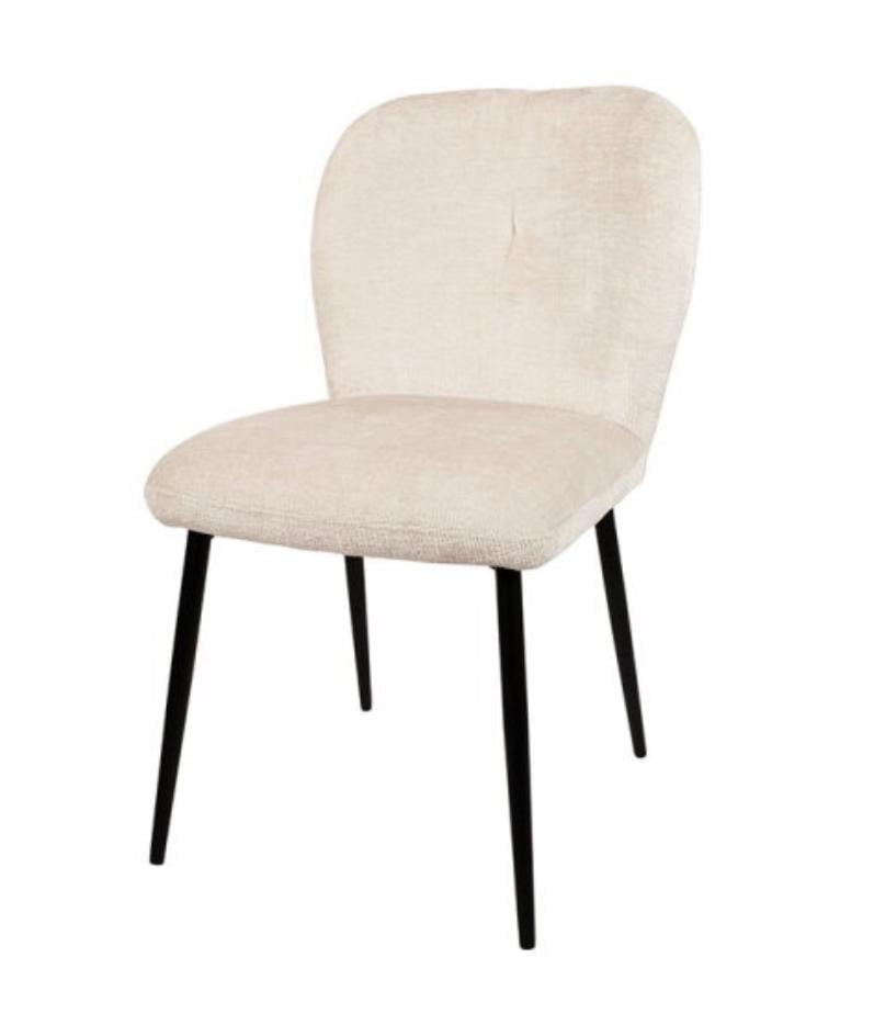 Eetkamerstoel Bobby - Teddy taupe/ White 