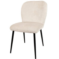 Eetkamerstoel Bobby - Teddy taupe/ White 