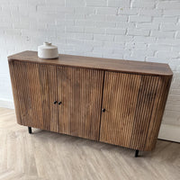 Dressoir Avila mangohout ribbel - 150 en 180 cm