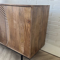 Dressoir Altea carved - zwart of bruin  mangohout 180 cm