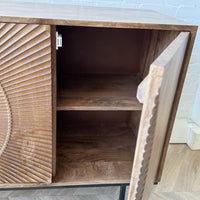 Dressoir Altea carved - zwart of bruin  mangohout 180 cm