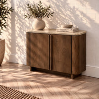 Dressoir Gerona 105 cm | Japandi Stijl | Travertin | Leverbaar medio januari '27  