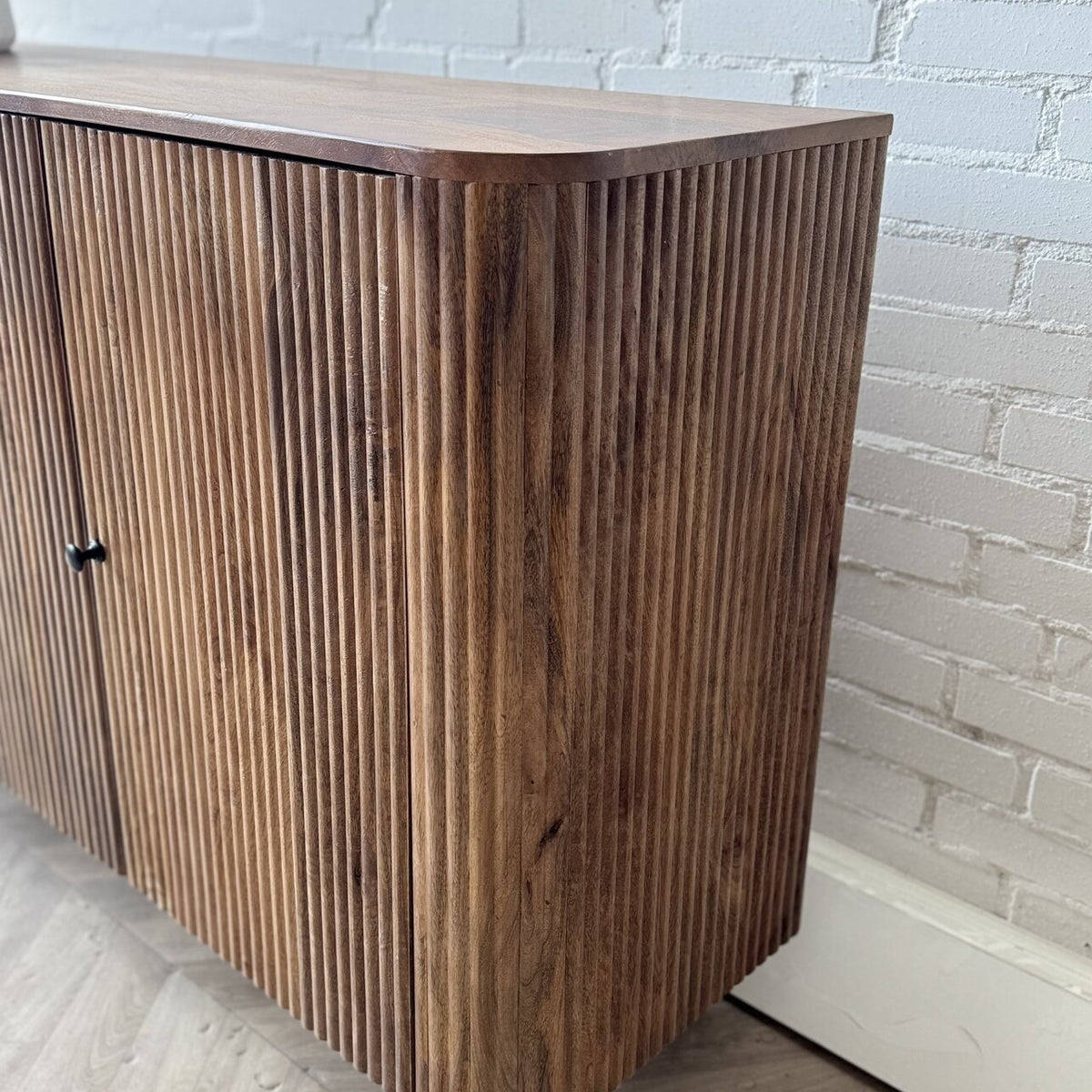 Dressoir Avila mangohout ribbel - 150 en 180 cm