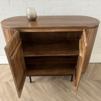 Dressoir Pedrera 115 cm Mangohout ribbel  retro  