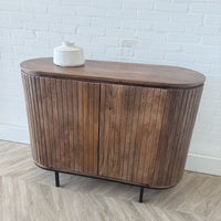 Dressoir Pedrera 115 cm Mangohout ribbel  retro  