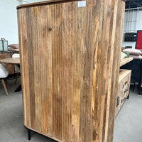 Kast Pedrera mangohout ribbel - Retro  Natural