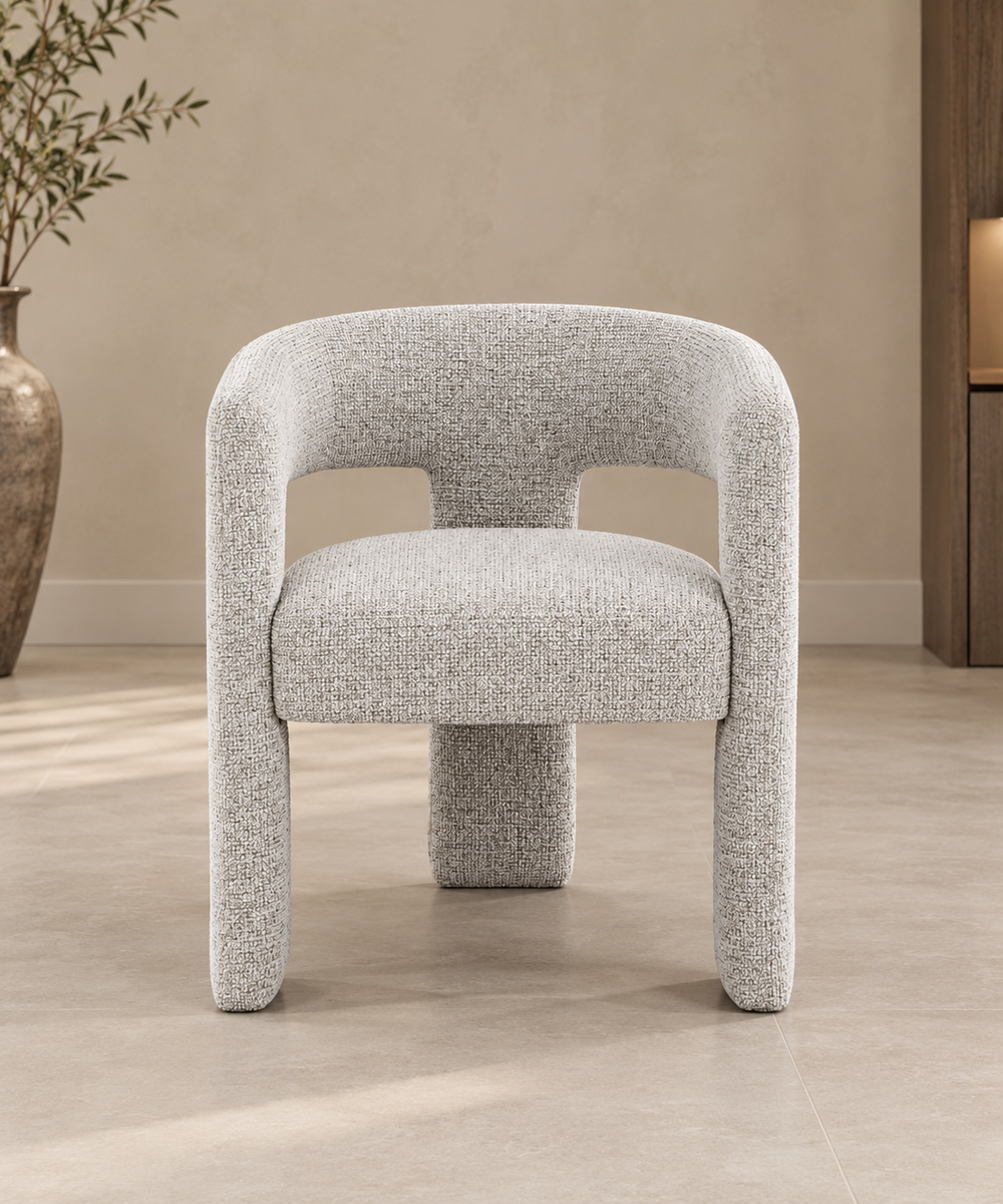 Eetkamerstoel Amelia | Beige | Stof