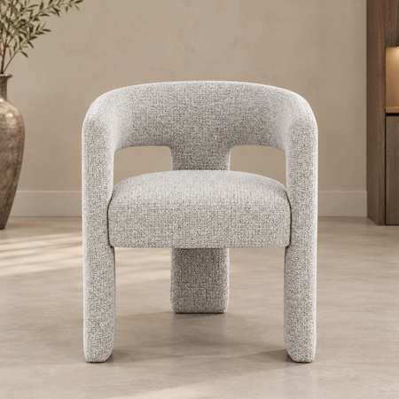 Eetkamerstoel Amelia | Beige | Stof