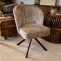 Eetkamerstoel Bella | Taupe | Pocketvering | 360 graden draaibaar