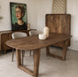 Eettafel Deens Ovaal | Houten Poot | Mangohout | 200 en 270 cm