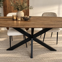 Eettafel Rosas deens ovaal 160 of 180 cm