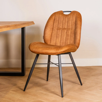 Stoel Shelton - 4 kleuren;  cognac, groen, antraciet en sand