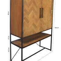 Kast Accent 120 cm Teakhout 
