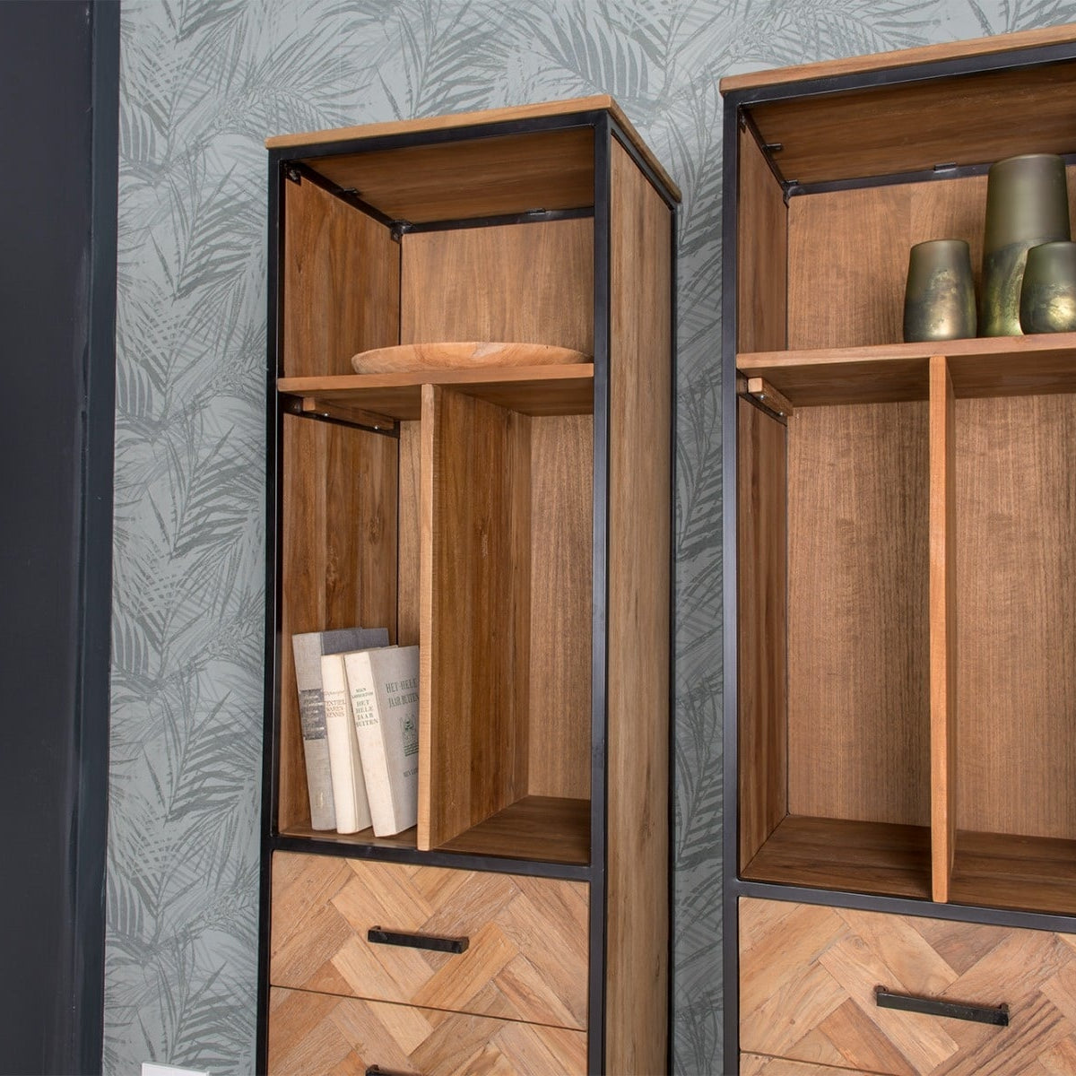Open kast Accent Small teakhout