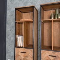 Open kast Accent Small teakhout