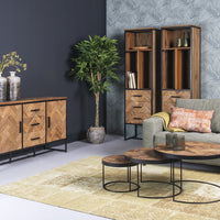 Open kast Accent Small teakhout