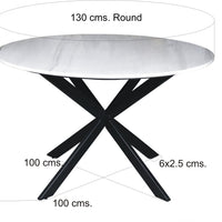 Jacky Marble White 130 cm