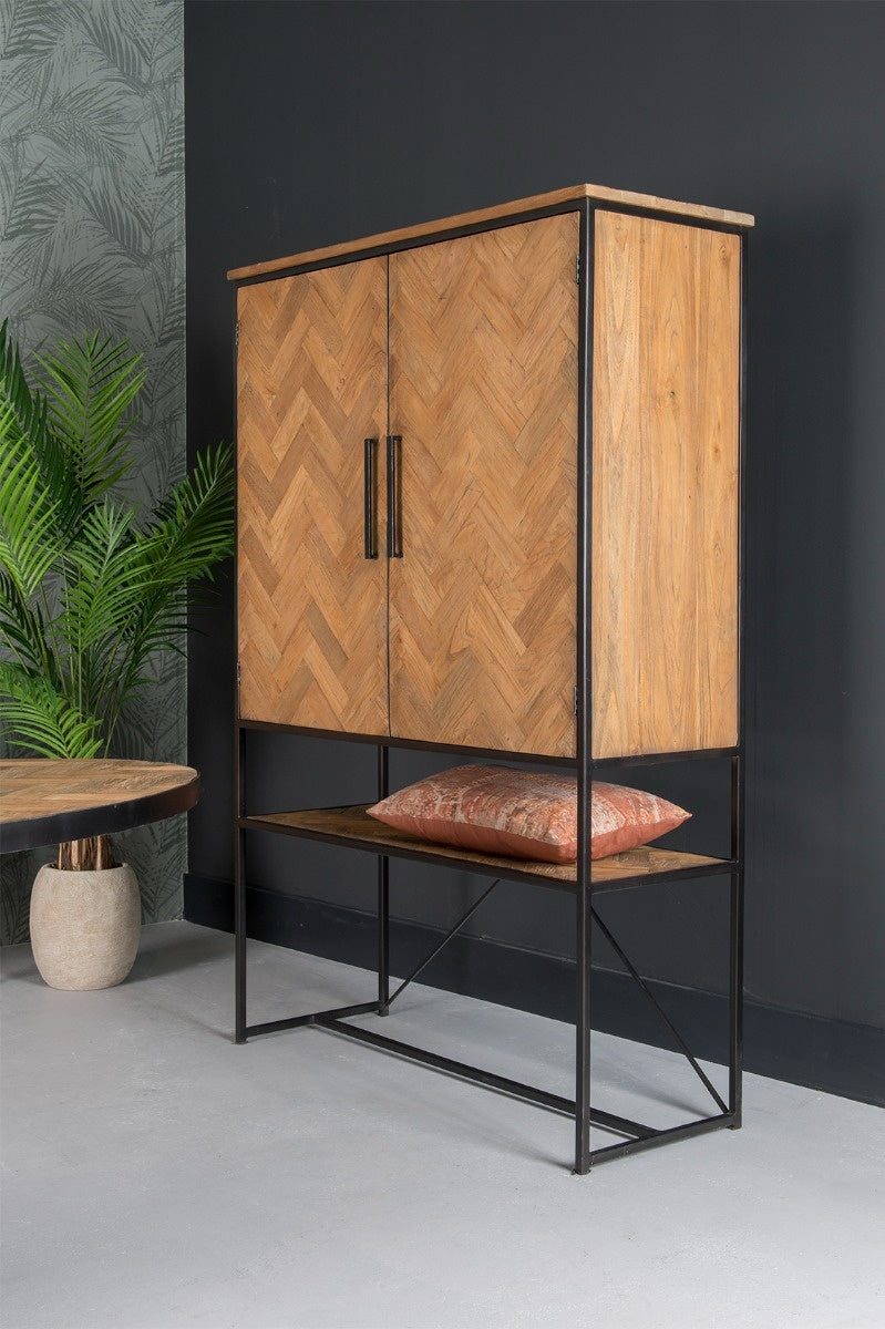 Kast Accent 120 cm Teakhout 