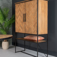 Kast Accent 120 cm Teakhout 