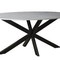 Marble Oval Spider White 180cm