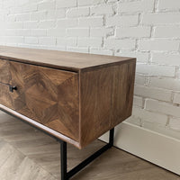 TV meubel Calpe 140 cm mangohout visgraat 
