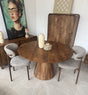 Eettafel Rond | Mangohout | Bruin | Houten Poot