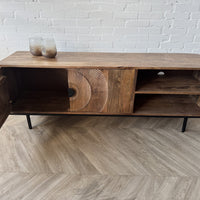 TV meubel Altea 160 carved mangohout 