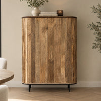 Kast Pedrera mangohout ribbel - Retro  Natural