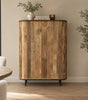 Kast Pedrera mangohout ribbel - Retro  Natural