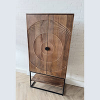 Kast Altea carved mangohout  - bruin - Leverbaar medio oktober
