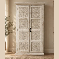 Dichte kast Hout White Ibiza - Leverbaar medio december