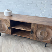TV meubel Altea 150 carved mangohout  