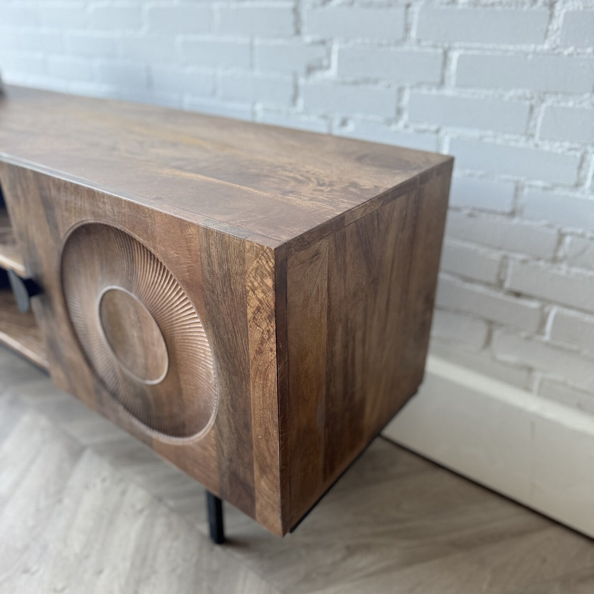TV meubel Altea 150 carved mangohout  