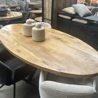 Eettafel Denia ovaal 210 cm mangohout 