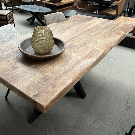 Eettafel Boomstam mangohout 140 t/m 200 cm