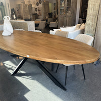 Eettafel Denia ovaal 260 t/m 300 cm mangohout matrix 
